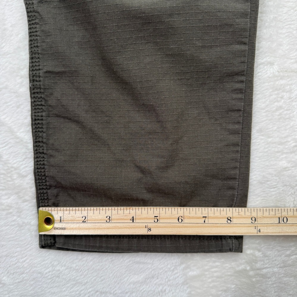 Wrangler‎ Workwear Pants Mens Olive Green Ripstop Utility Straight Leg - Picture 6 of 14